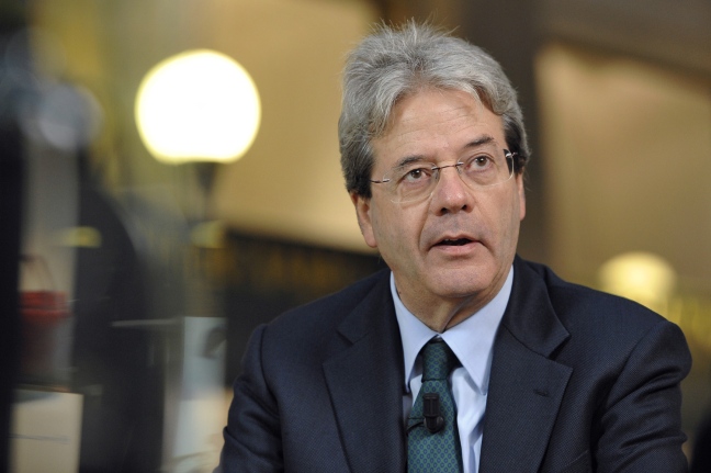 Italian Foreign Affairs Minister Paolo Gentiloni